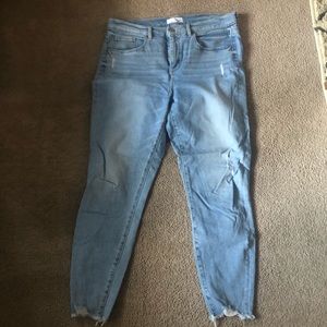 LOFT light wash jeans size 12